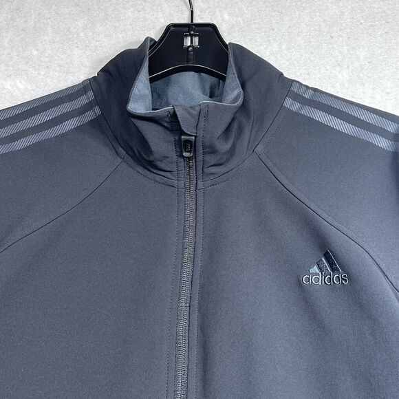Adidas Track Jacket Mens Size XL Black Soft shell Formotion Nano-Tex Technology - Picture 2 of 16